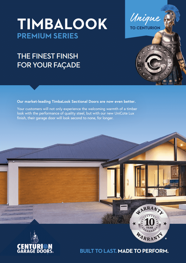 Timbalook Premium Brochure 2 Cover Garage Doors Gold Coast | Start Your Garage Door Journey | Centurion Garage Doors